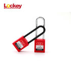 Long Shackle Nylon Body Safety Padlock Lockout Tagout Chrome Plated Light Weight