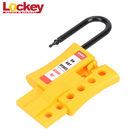 Yellow Insulated Nylon Lock Out Tag Out Hasp Safety Plastic Emergency Stop