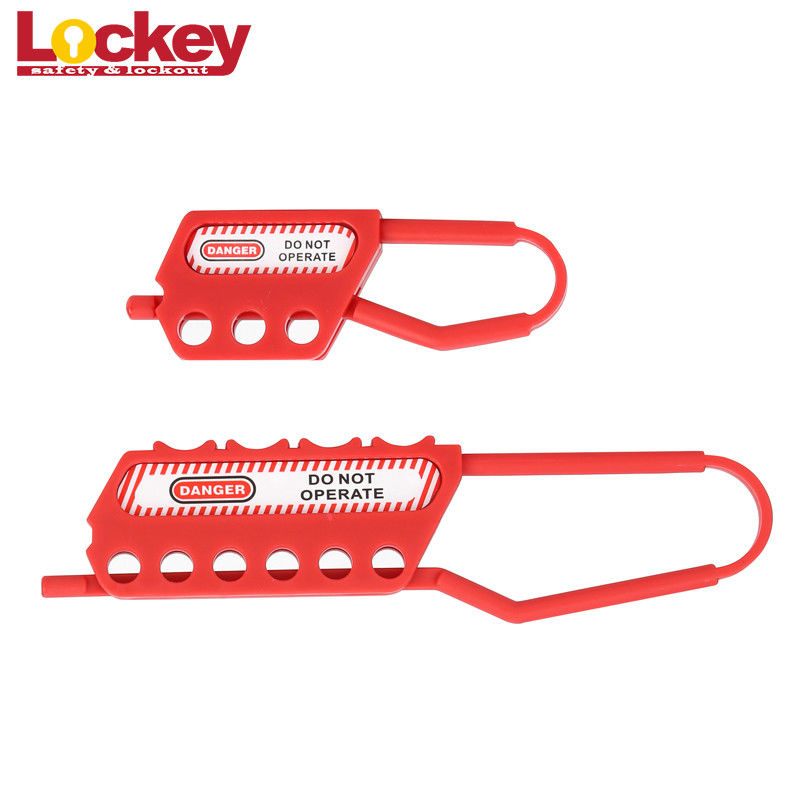 Industrial PP Non - Conductive Body Safety Lockout Hasp , Multi Lock Hasp
